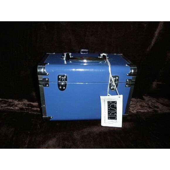 NEW VINTAGE 1998 VINYL TRAIN CASE 9" LINENS THINGS (9" WIDE X 6" TALL) - Picture 7 of 10